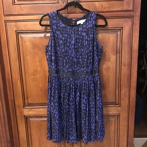 PRICE DROP Ann Taylor Loft Purple and Black Dress